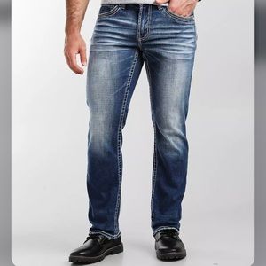 Buckle Salvage Men 29S Slim Fit Distressed Straight Stretch Jean Great condition